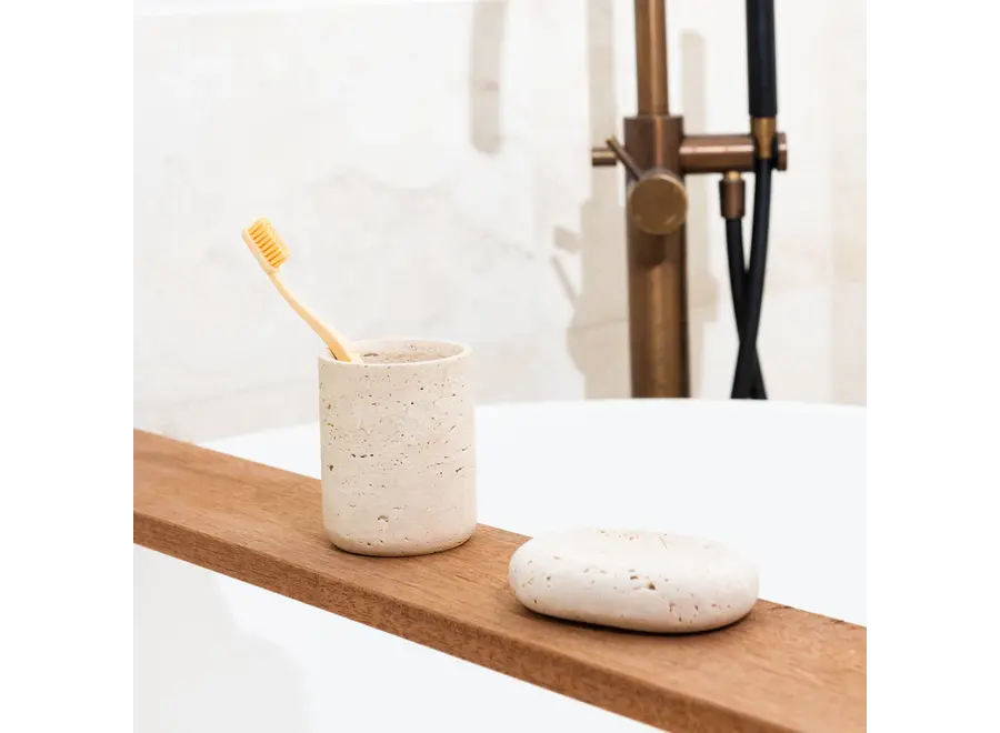 Porte-brosse à dents - '24/7' - Travertine
