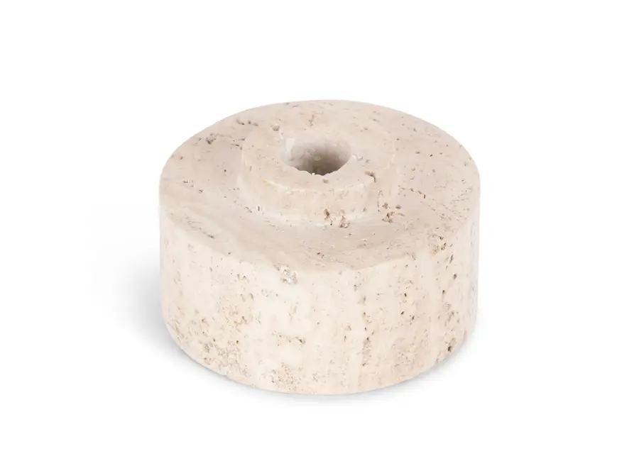 Kerzenhalter 'Switch' - '24/7' - Travertine