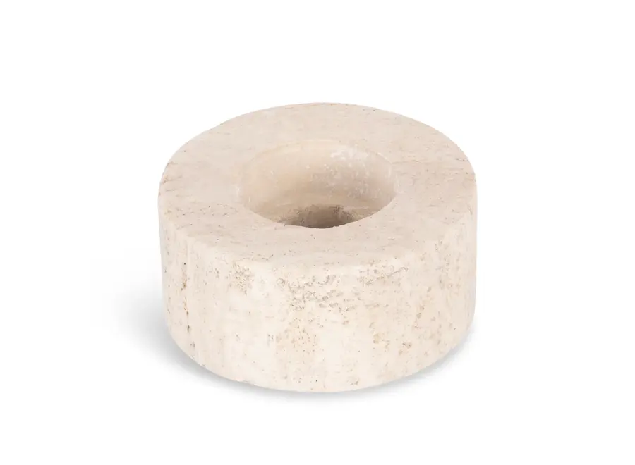 Kerzenhalter 'Switch' - '24/7' - Travertine