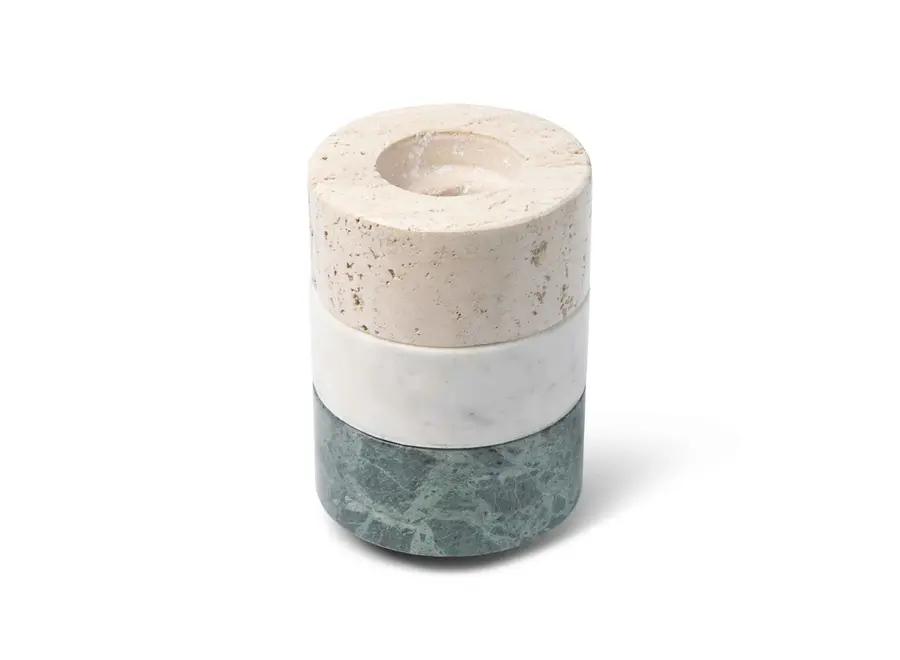 Kandelaar 'Switch' - '24/7' - Travertine
