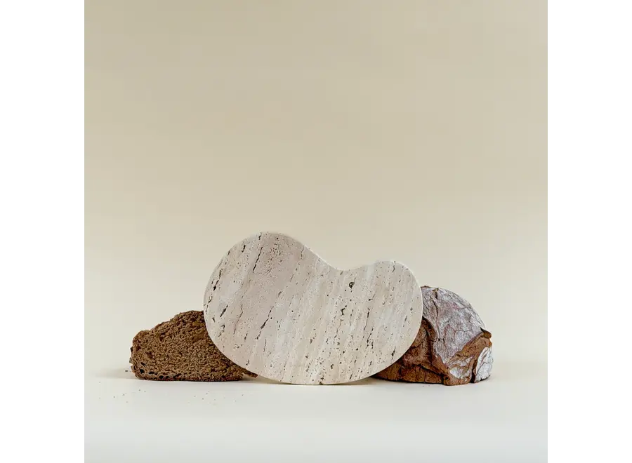 Serveerplankje 'Flow' - Organic - Travertine