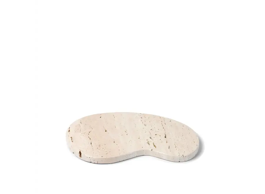 Servierbrett 'Flow' - Organic - Travertine