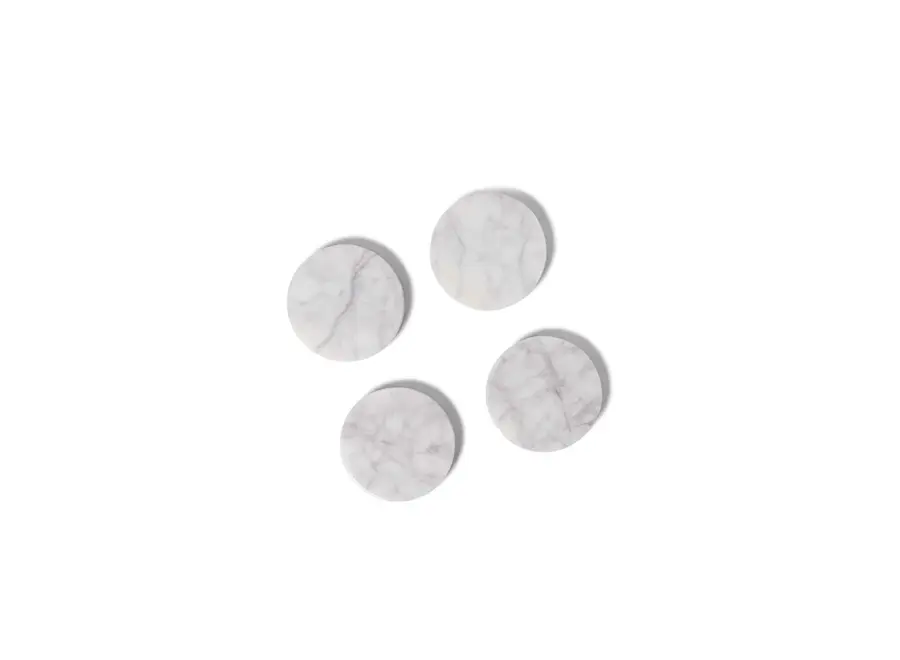 Coasters - Round - Set of 4 - White