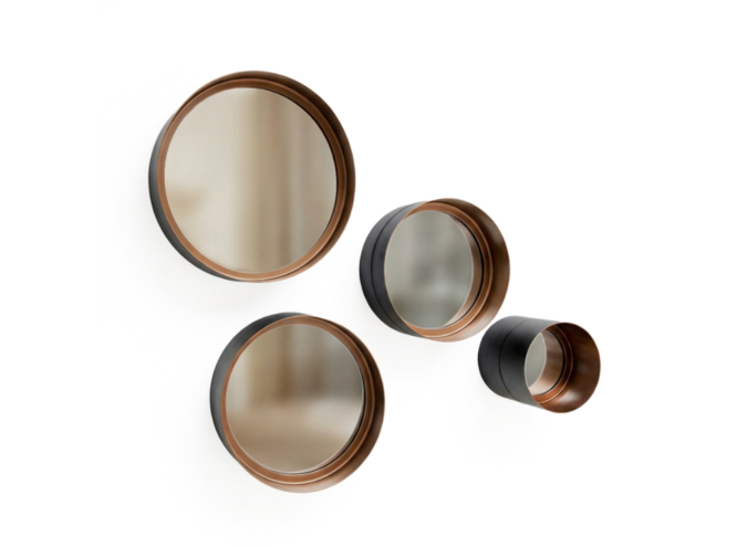 Ronde spiegels 'Frome' - Bronze