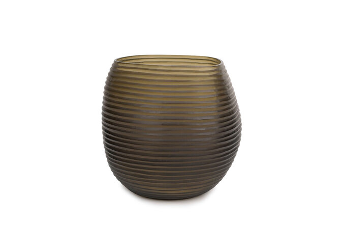 Vase 'Varda' - M - Dark Smoke