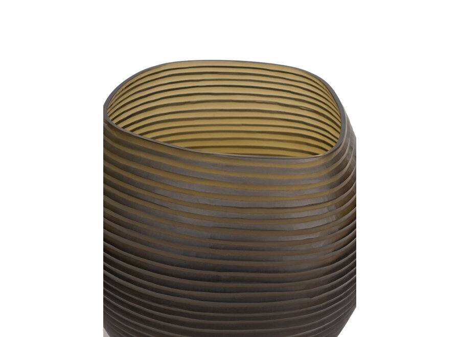 Vase 'Varda' - M - Dark Smoke