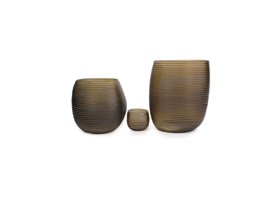 Vase 'Varda' - M - Dark Smoke