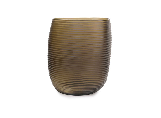 Vase 'Varda' - L - Dark Smoke