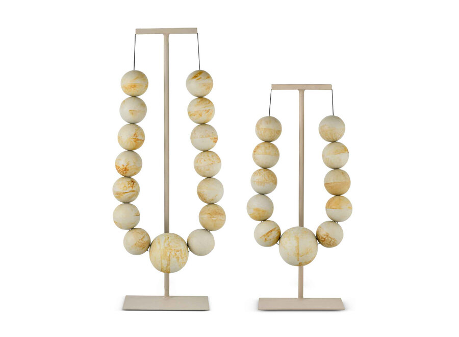 Decor object 'Emporia' - Travertine - L