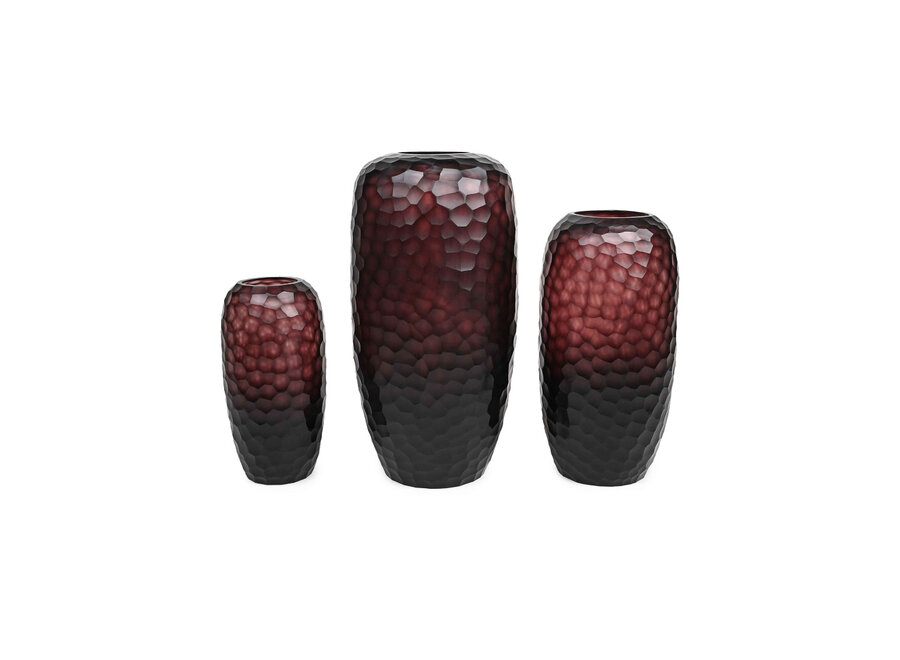 Vase 'Valnor' Aubergine - L