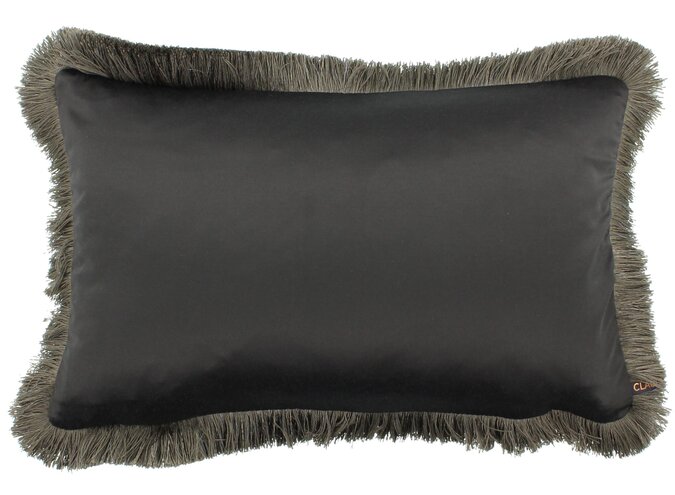 Cushion Sorella Dark Taupe + Fringe Taupe
