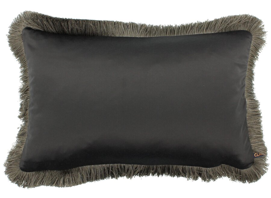 Coussin décoratif Sorella Dark Taupe + Fringe Taupe