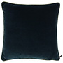 Coussin décoratif Rosana Petrol + Piping Diamante Gold