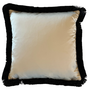 Coussin décoratif Dafne Gold + Fringe Black