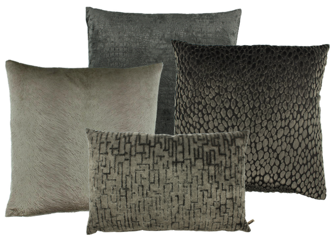 Kissenkombination Brown/Dark Taupe: Perla, Speranza, Cronna & Cokki
