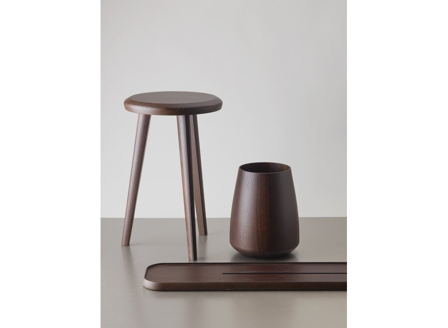 Stool 'Onyo' - Dark ash