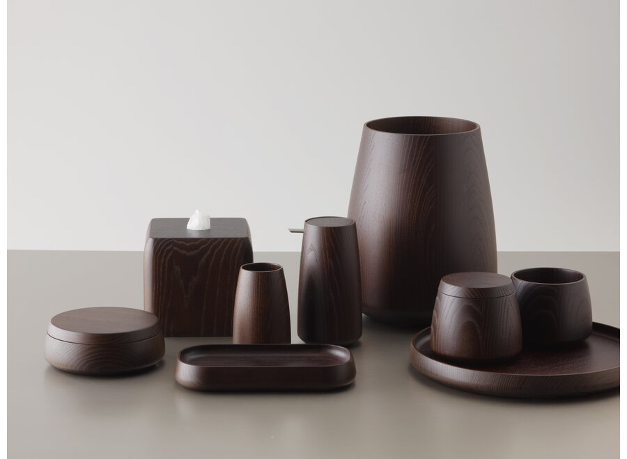 Tissue box 'Onyo' - Dark ash