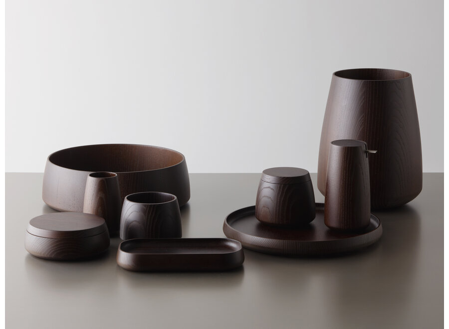 Vase 'Onyo' - Dark ash