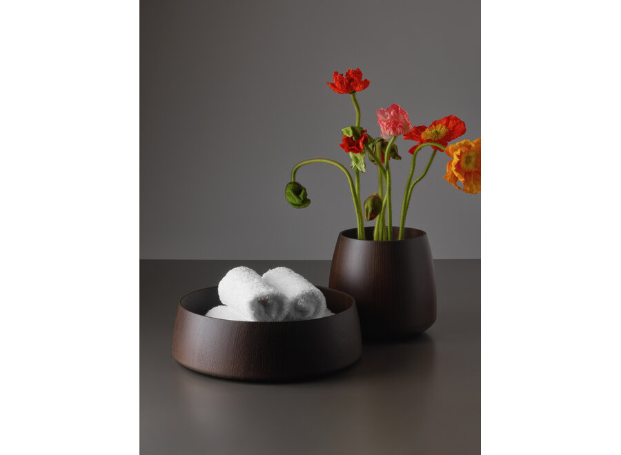 Vase 'Onyo' - Dark ash