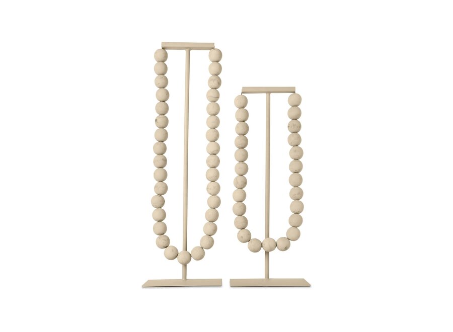 Decor object 'Tumba' - Travertine - M