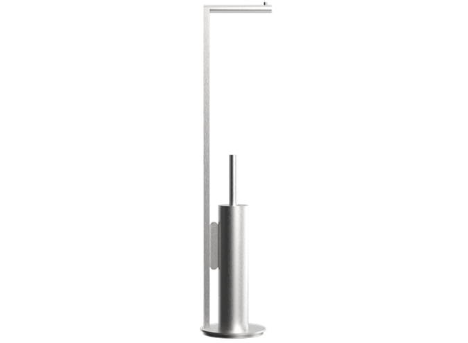 Toilet brush set Porzellan - Soho - SBK - Brushed stainless steel