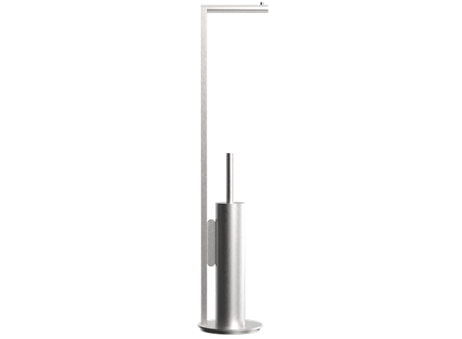 Toilet brush set Porzellan - Soho - SBK - Brushed stainless steel