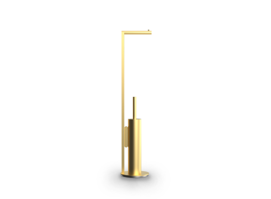 Toilet brush set 'Soho' - SBK - Matte Gold PVD
