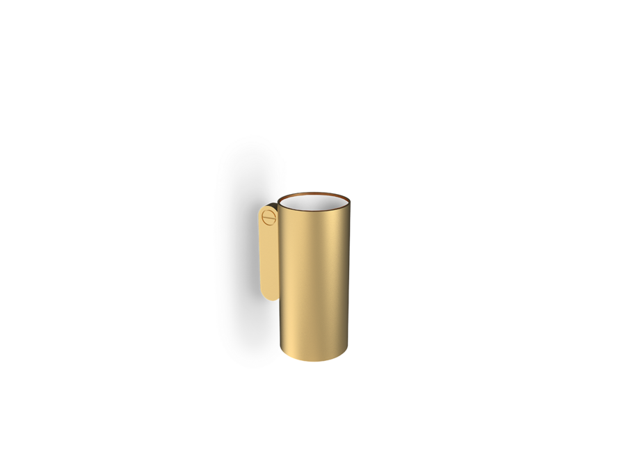 Beker  'Soho' - Wandbevestiging - Matte Gold PVD