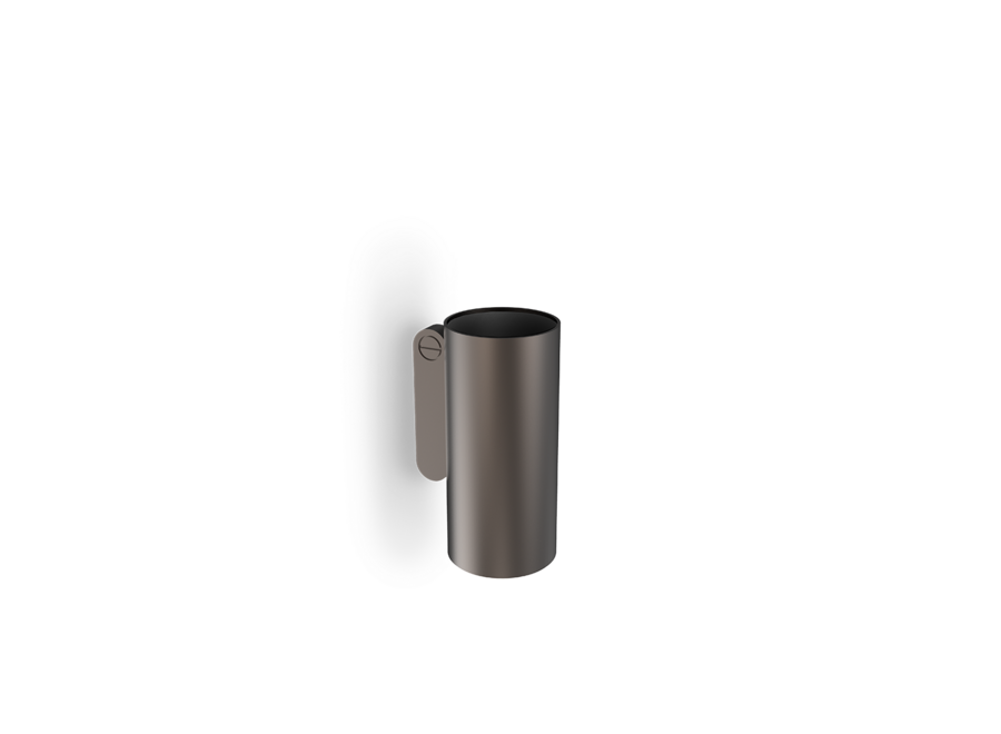 Becher Soho - Wandmontage - Dark Metal Matte PVD