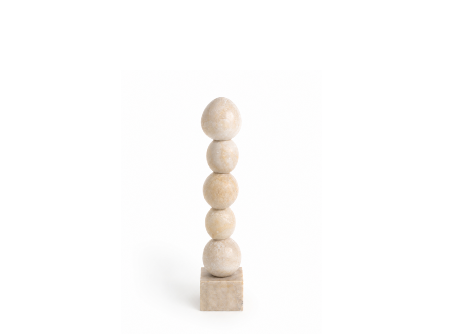 Decor object 'Sarnai' - Onyx Marble - S