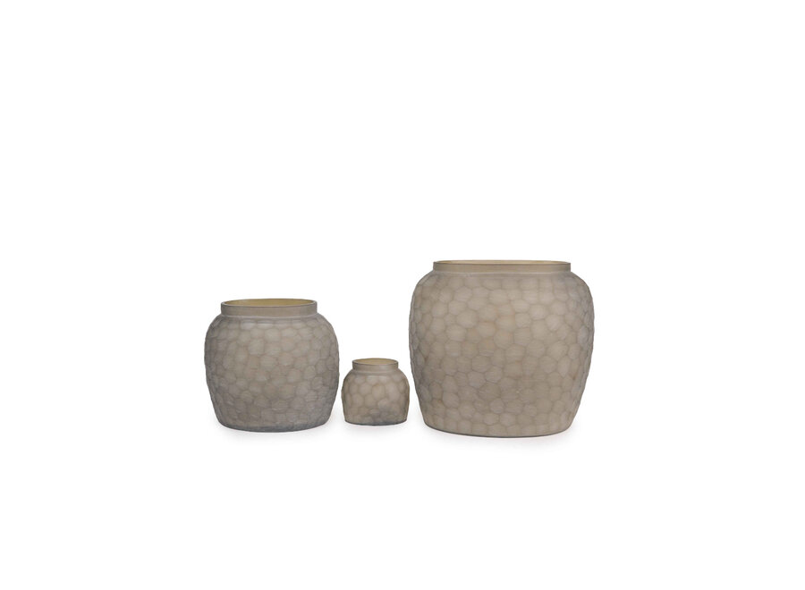 Theelicht 'Fleurie' - Smoke/Grey