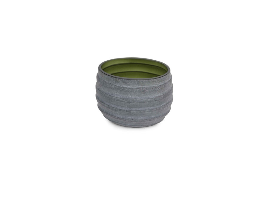Tealight 'Novée' - Indigo/Smoke