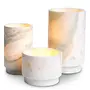 Waxinelichthouder ‘Leonidas’ - Set van 3 - Green onyx