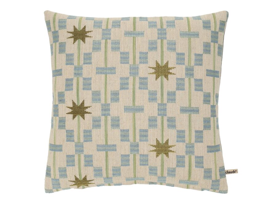 Dekoratives Kissen Affua Exclusive Gold/Iced Blue
