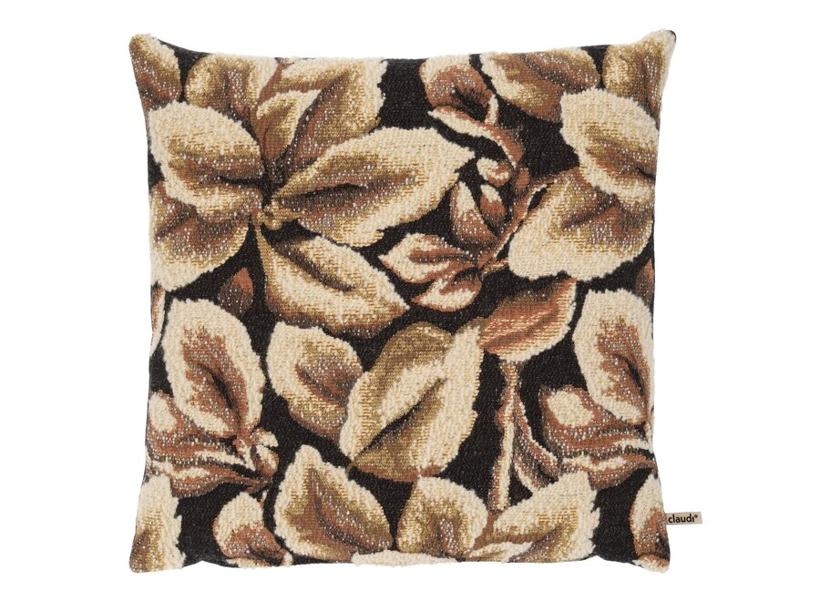 Decorative cushion Ammar Black/Camel
