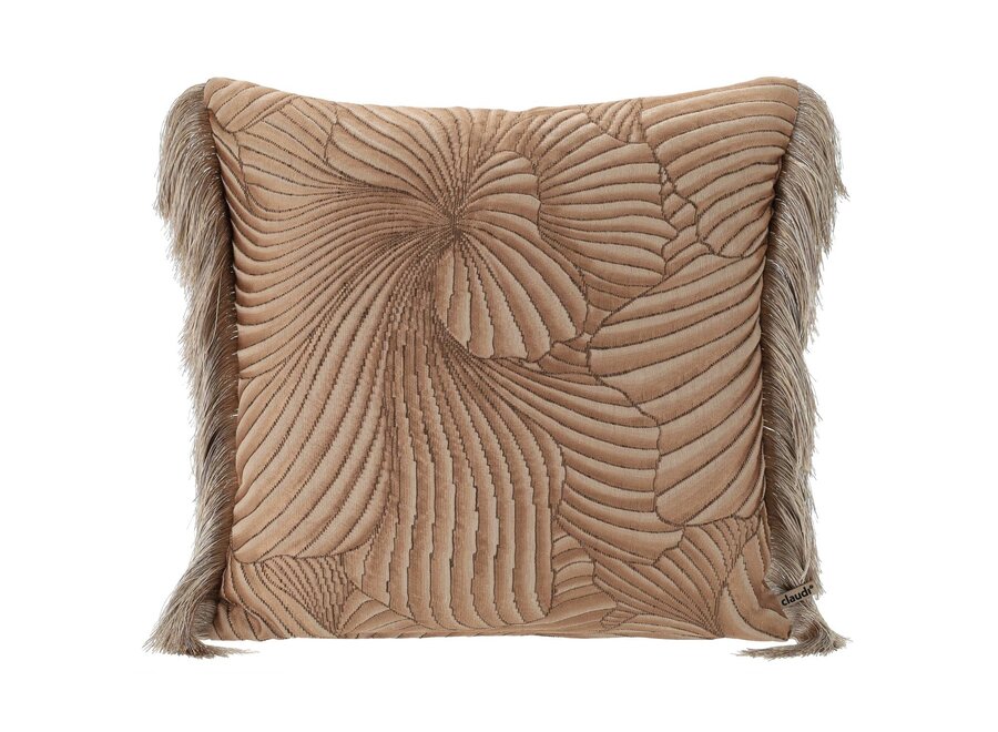 Cushion Aparto Nude + Fringe Long Gold