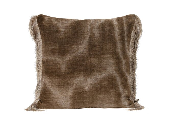 Coussin Bonsella Bronze + Fringe Long Gold
