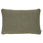 Dekoratives Kissen Carel Olive + Piping