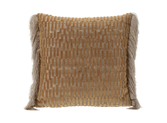 Kussen Davide Exclusive Gold + Fringe Long Gold