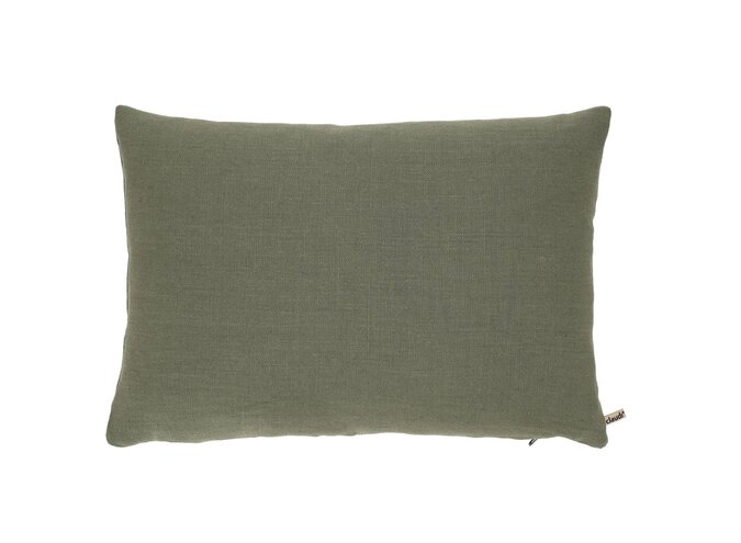 Coussin Evanna 230 Dark Mint + Zipper Sand