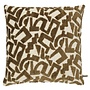Decorative cushion Litta Dark Olive/Off White