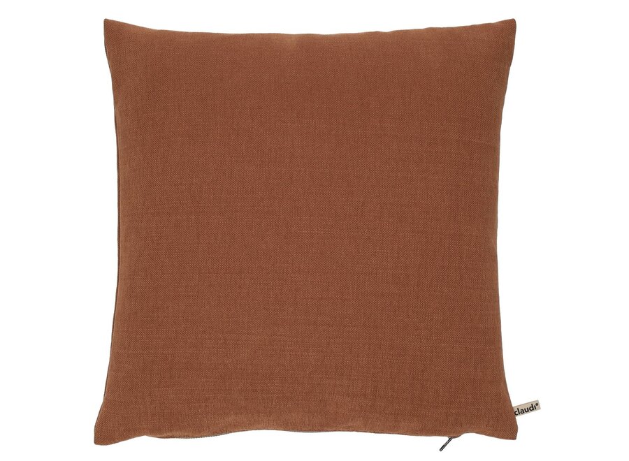 Kussen Maddy Brique + Zipper Sand