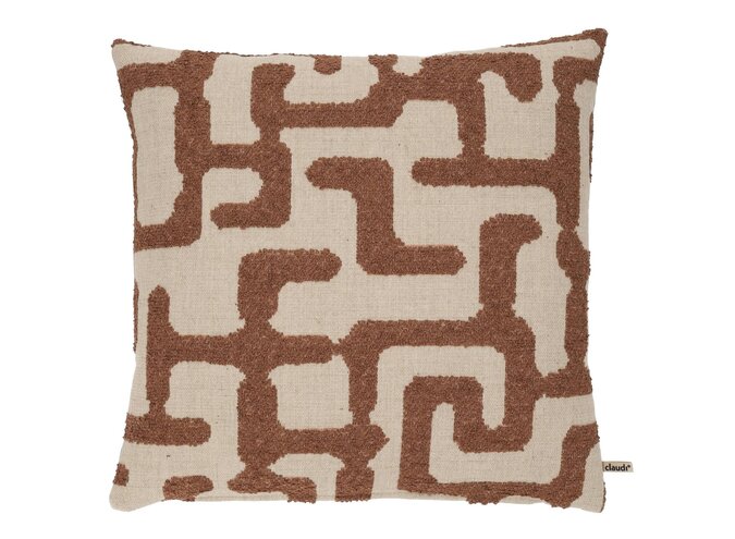Coussin Moremy Brique/Sand
