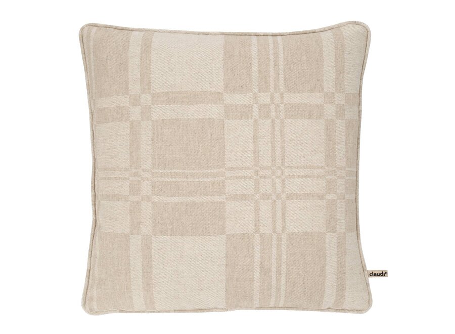 Decorative cushion Nouveau Sand + Piping