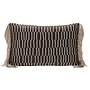 Coussin décoratif Polana Anthracite + Fringe Long Gold