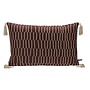 Dekoratives Kissen Polana Burgundy + Tassel Light Gold