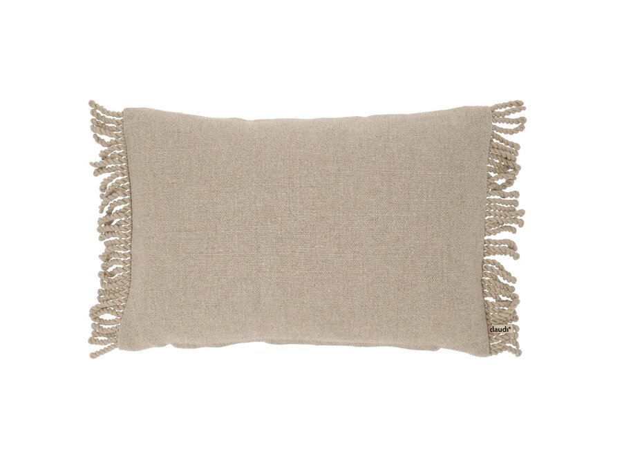 Coussin Sallie Sand + Bullion Linen