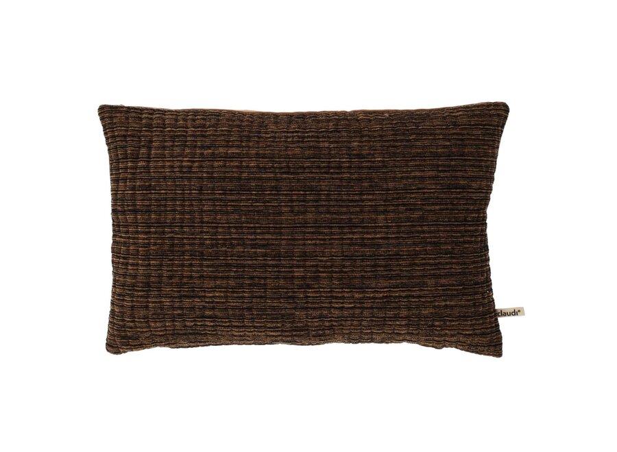 Dekoratives Kissen Tiepollo Stripes Camel/Black