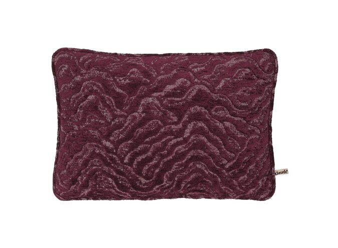 Cushion Topazio Aubergine + Piping