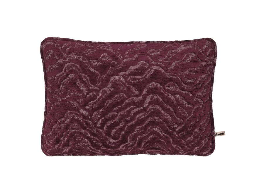 Kussen Topazio Aubergine + Piping